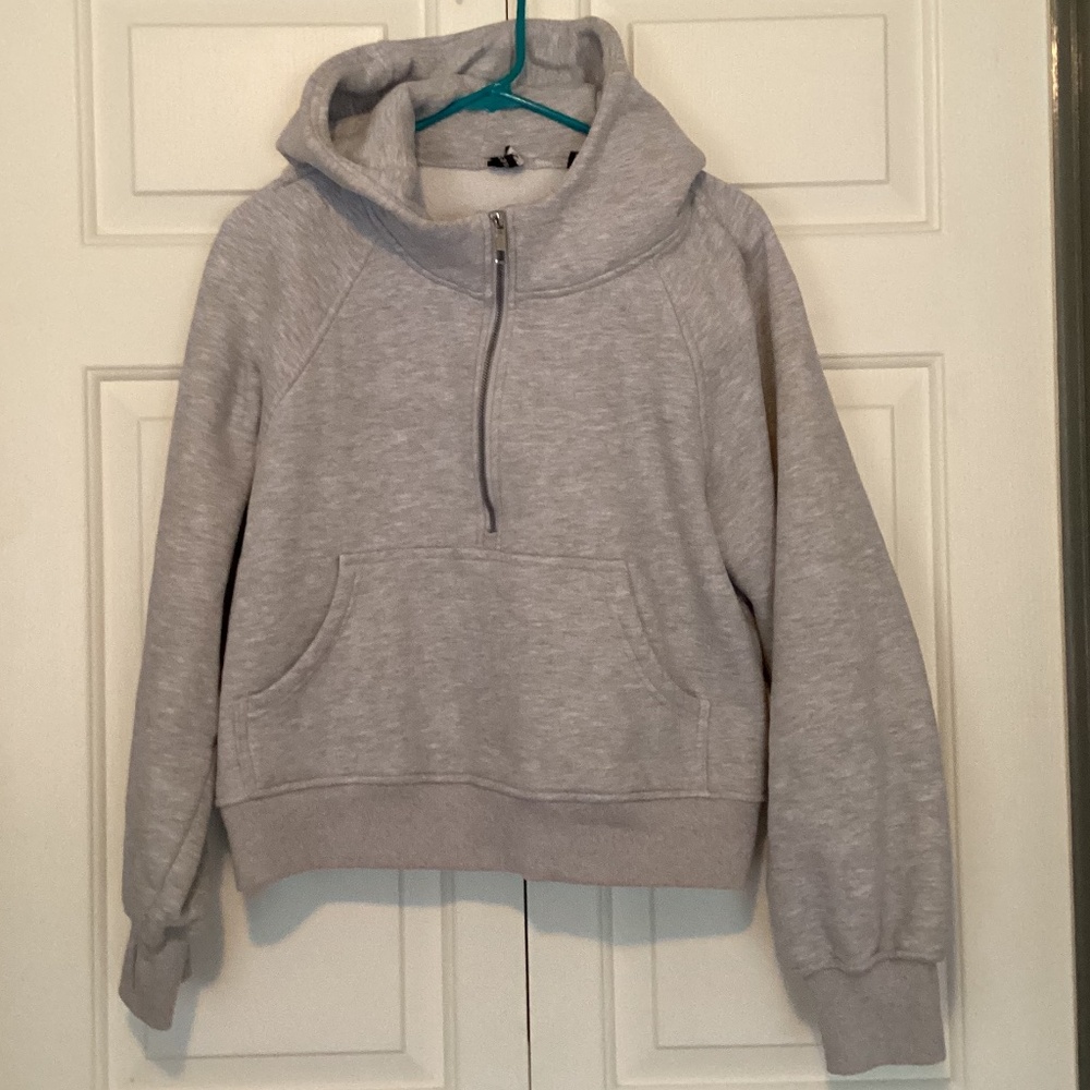 Heather gray sweatshirt hoodie